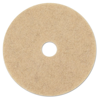 Boardwalk Natural Hog Hair Burnishing Floor Pads  21  Diameter  5 Carton (PAD 4021 NHE)