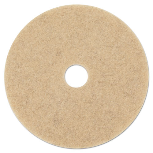 Boardwalk Natural Hog Hair Burnishing Floor Pads  21  Diameter  5 Carton (PAD 4021 NHE)