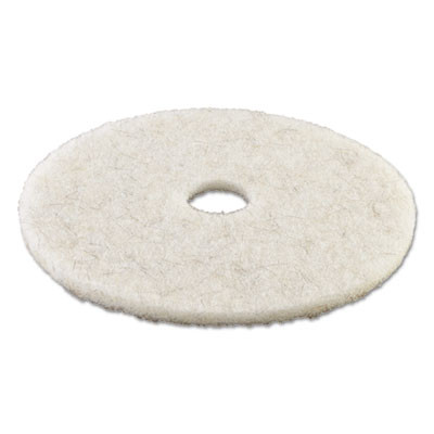 Boardwalk Natural White Burnishing Floor Pads  19  Diameter  5 Carton (PAD 4019 NAT)