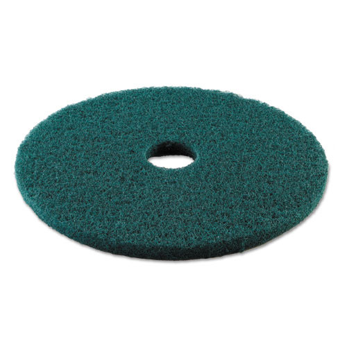 Boardwalk Heavy-Duty Scrubbing Floor Pads  19  Diameter  Green  5 Carton (PAD 4019 GRE)