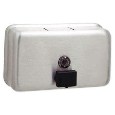 Bobrick ClassicSeries Surface-Mounted Liquid Soap Dispenser  40 oz  8 13  x 2 75  x 4 75   Stainless Steel (BOB 2112)