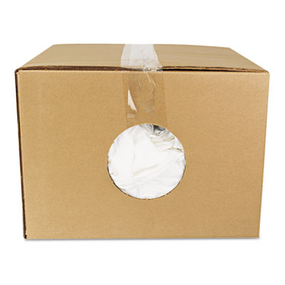 HOSPECO New Bleached White T-Shirt Rags  25 Pounds Bag (HOS 455-25)