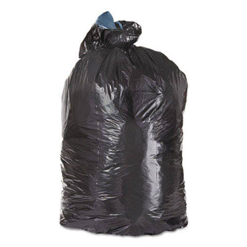 Trinity Plastics Low-Density Can Liners  56 gal  1 3 mil  43  x 47   Black  100 Carton (TRN ML4347H)