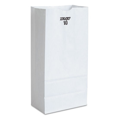 General Grocery Paper Bags  35 lbs Capacity   10  6 31 w x 4 19 d x 13 38 h  White  500 Bags (BAG GW10-500)