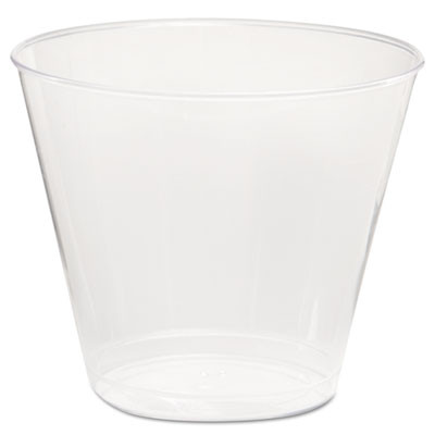 WNA Comet Plastic Tumbler  5 oz   Clear  Squat  50 Pack (WNA T5S)