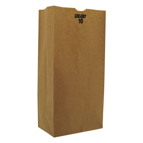 General Grocery Paper Bags  57 lbs Capacity   10  6 31 w x 4 19 d x 13 38 h  Kraft  500 Bags (BAG GX10-500)