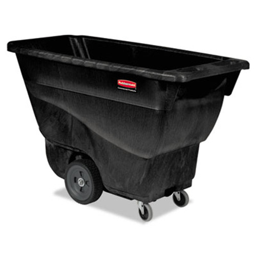 Rubbermaid Commercial Structural Foam Tilt Truck  Rectangular  450 lb Capacity  Black (RCP 9T13 BLA)