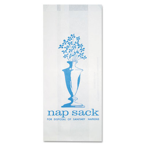 Bagcraft Nap Sack Sanitary Disposal Bags  4  x 9   White  1 000 Carton (BGC 300314)