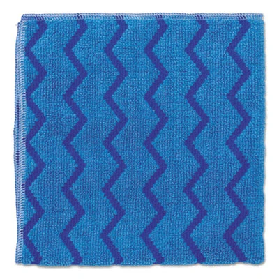 Rubbermaid Commercial HYGEN Microfiber Cleaning Cloths  16 x 16  Blue  12 Carton (RCP Q620 BLU)