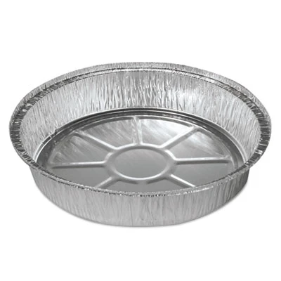 Boardwalk Round Aluminum To-Go Containers  9  Dia   500 Carton (BWK ROUND9)