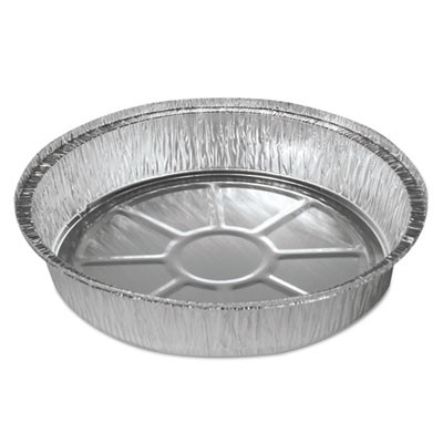 Boardwalk Round Aluminum To-Go Containers  9  Dia   500 Carton (BWK ROUND9)