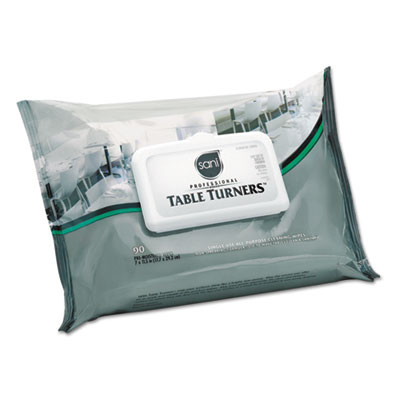 Sani Professional Multi-Surface Cleaning Wipes  11 1 2 x 7  White  90 Wipes Pack  12 Packs Carton (NIC A580FW)