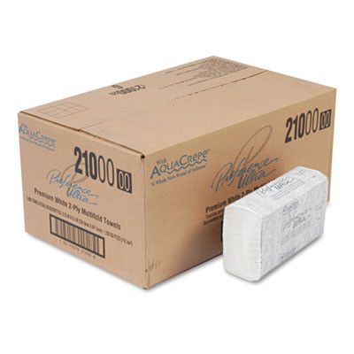 Georgia Pacific Professional Blue Select Multi-Fold 2 Ply Paper Towel  9 1 5 x 9 2 5  White 125 PK  16 PK CT (GPC 210)