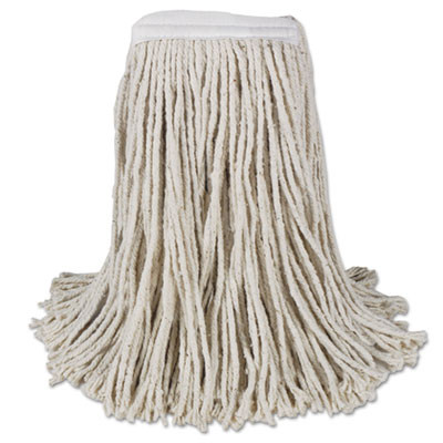 Boardwalk Mop Head  Cotton  Cut-End  White  4-Ply   16 Band  12 Carton (BWK CM02016S)
