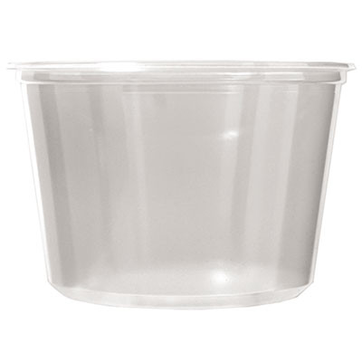 Fabri-Kal Microwavable Deli Containers  16 oz  Clear  500 Carton (FAB PK16S-C)