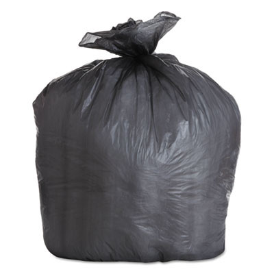 Boardwalk High-Density Can Liners  56 gal  19 microns  43  x 47   Black  150 Carton (BWK 434722BLK)