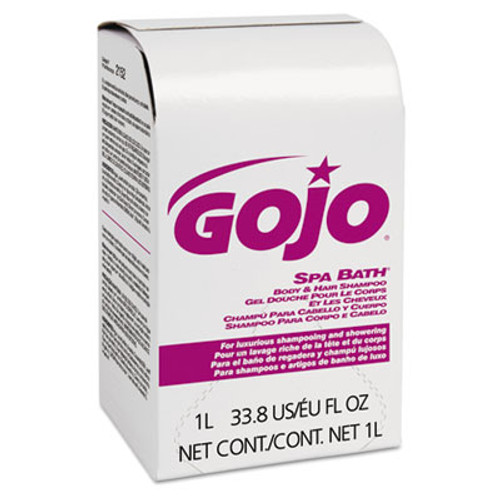GOJO Spa Bath Body   Hair Shampoo  Rose  Herbal Scent  NXT 1000 ml Refill  8 Carton (GOJ 2152)