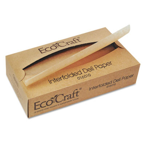 Bagcraft EcoCraft Interfolded Soy Wax Deli Sheets  10 x 10 3 4  500 Box  12 Boxes Carton (BGC 016010)