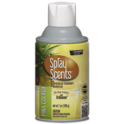 Chase Products SPRAYScents Metered Air Freshener Refill  Pina Colada  7 oz Aerosol  12 Carton (CHA 5180)
