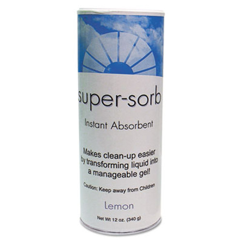 Fresh Products Super-Sorb Liquid Spill Absorbent  Powder  Lemon-Scent  12 oz  Shaker Can  6 Box (FRS 6-14-SS)