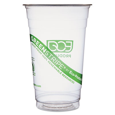 Eco-Products GreenStripe Renewable   Compostable Cold Cups - 20oz   50 PK  20 PK CT (ECP EP-CC20-GS)