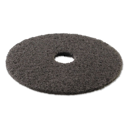Boardwalk High Performance Stripping Floor Pads  19  Diameter  Grayish Black  5 Carton (PAD 4019 HIP)