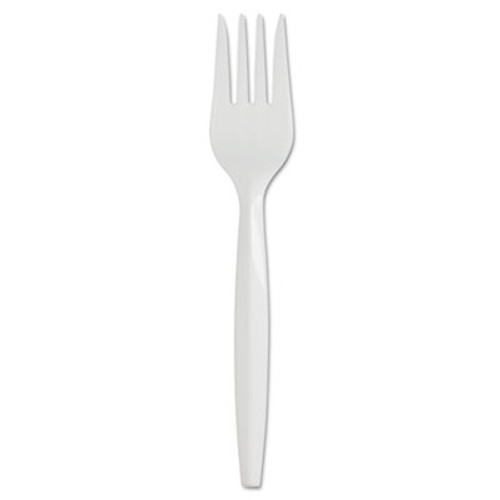Dixie SmartStock Plastic Cutlery Refill  Fork  5 8   Series-B Mediumweight  White  40 Pack  24 Packs Carton (DIX SSF21P)