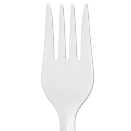 Dixie SmartStock Plastic Cutlery Refill  Fork  5 8   Series-B Mediumweight  White  40 Pack  24 Packs Carton (DIX SSF21P)