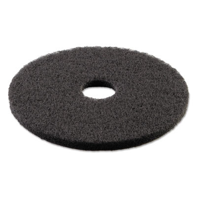Boardwalk Stripping Floor Pads  13  Diameter  Black  5 Carton (PAD 4013 BLA)