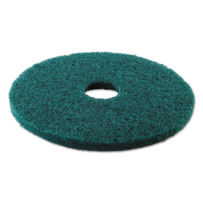 Boardwalk Heavy-Duty Scrubbing Floor Pads  13  Diameter  Green  5 Carton (PAD 4013 GRE)