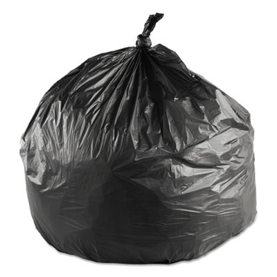 Inteplast Group High-Density Commercial Can Liners  10 gal  6 microns  24  x 24   Black  1 000 Carton (IBS EC242406K)