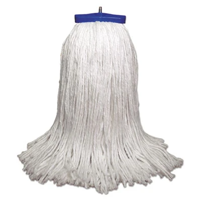 Boardwalk Mop Head  Economical Lie-Flat Head  Rayon Fiber  32-Oz   White  12 Carton (UNS 732R)