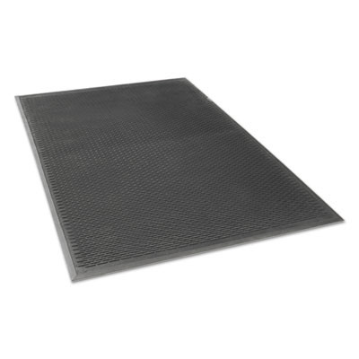 Crown Crown-Tred Indoor Outdoor Scraper Mat  Rubber  43 75 x 66 75  Black (CRO TD46 BLA)