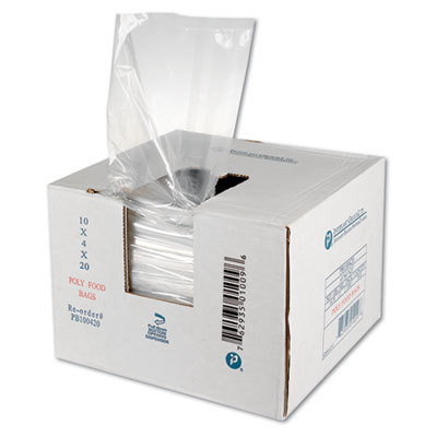 Inteplast Group Food Bags  18 qt  0 68 mil  10  x 20   Clear  1 000 Carton (IBS PB100420R)