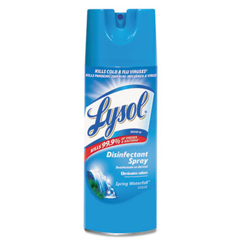 LYSOL Brand Disinfectant Spray  Spring Waterfall  Liquid  12 5 oz  Aerosol Can  12 Carton (REC 02845)