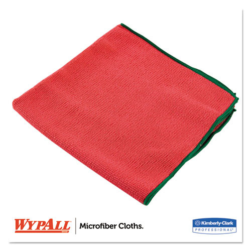 WypAll Microfiber Cloths  Reusable  15 3 4 x 15 3 4  Red  6 PK  4 PK CT (KCC 83980)
