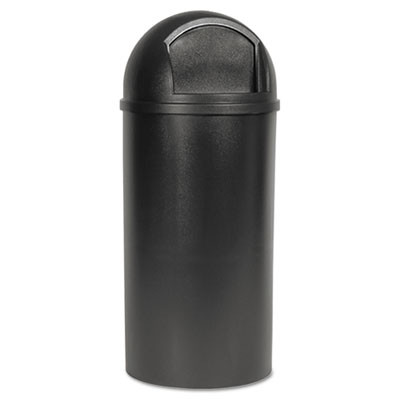 Rubbermaid Commercial Marshal Classic Container  Round  Polyethylene  15 gal  Brown (RCP 8160-88 BRO)