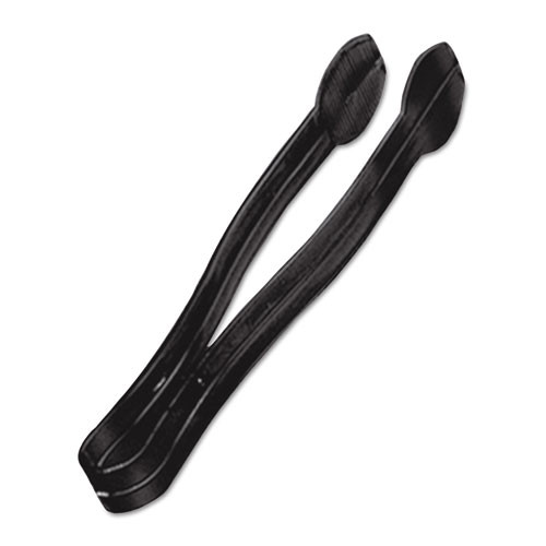 WNA Plastic Tongs  9 Inches  Black  48 Case (WNA A7TSBL)