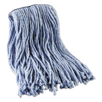 Boardwalk Mop Head  Standard Head  Cotton Synthetic Fiber  Cut-End   16   Blue (UNS 2016B)