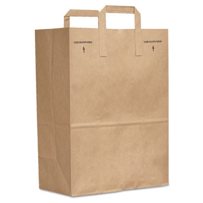 General Grocery Paper Bags  40 lbs Capacity  1 6 40 40   12 w x 7 d x 17 h  Kraft  400 Bags (BAG SK1/64040)