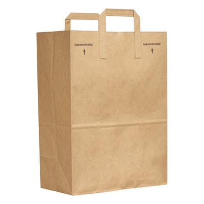 General Grocery Paper Bags  70 lbs Capacity  1 6 BBL  12 w x 7 d x 17 h  Kraft  300 Bags (BAG SK1670EZ-300)