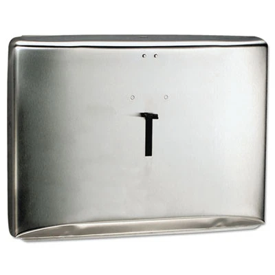 Scott Personal Seat Toilet Seat Cover Dispenser  Stainless Steel  16 6 x 12 3 x 2 5 (KCC 09512)