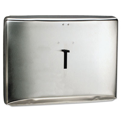 Scott Personal Seat Toilet Seat Cover Dispenser  Stainless Steel  16 6 x 12 3 x 2 5 (KCC 09512)