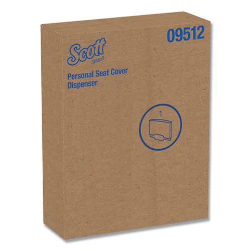 Scott Personal Seat Toilet Seat Cover Dispenser  Stainless Steel  16 6 x 12 3 x 2 5 (KCC 09512)