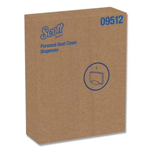Scott Personal Seat Toilet Seat Cover Dispenser  Stainless Steel  16 6 x 12 3 x 2 5 (KCC 09512)