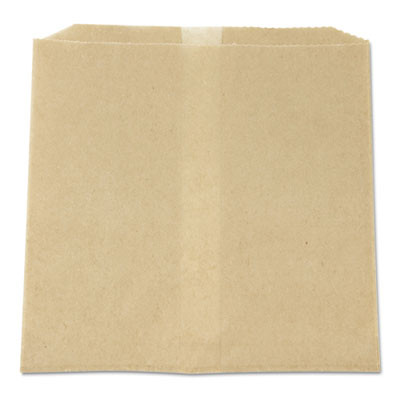 HOSPECO Waxed Napkin Receptacle Liners  8 5  x 8   Brown  500 Carton (HOS 6802W)