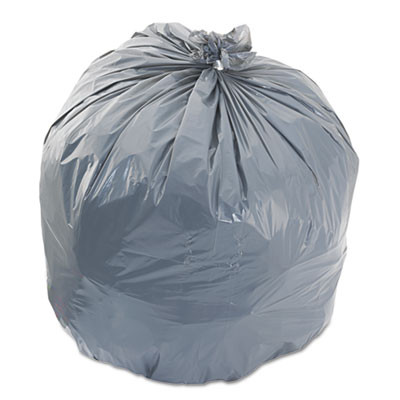 Boardwalk Low-Density Waste Can Liners  45 gal  0 95 mil  40  x 46   Gray  100 Carton (BWK 4046SH)