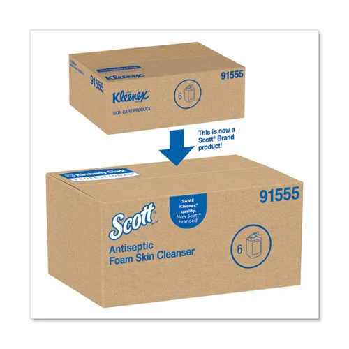 Scott Control Antiseptic Foam Skin Cleanser  Unscented  1000 mL Refill  6 Carton (KCC 91555)