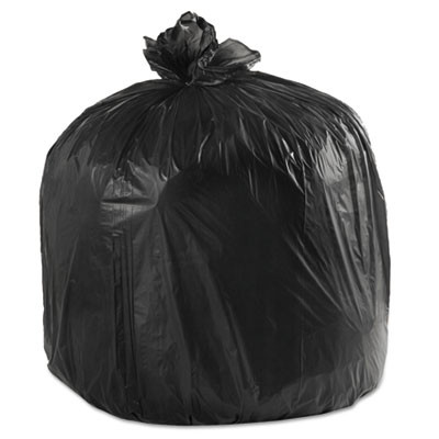 Boardwalk Low-Density Waste Can Liners  45 gal  0 6 mil  40  x 46   Black  100 Carton (BWK 4046H)