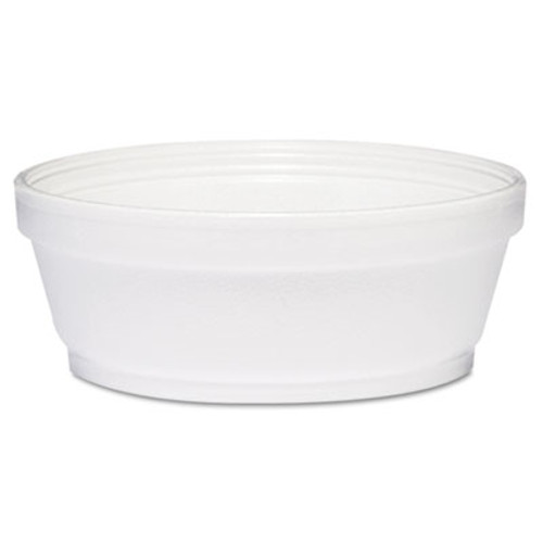 Dart Foam Container  8 oz  White  Squat  500 Carton (DCC 8SJ32)